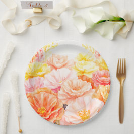 Blumenplatte Hochzeit/Dusche Pappteller