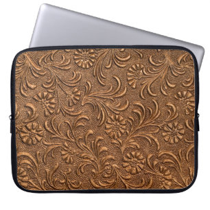 Blumenplatte, Kupferprägung Laptopschutzhülle