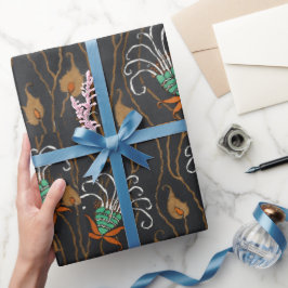 Blumenpochormuster orientalischer Stil Samarkande Geschenkpapier