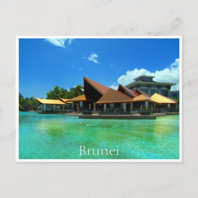 Blumenpool des Empire Hotels Postkarte (Vorderseite)