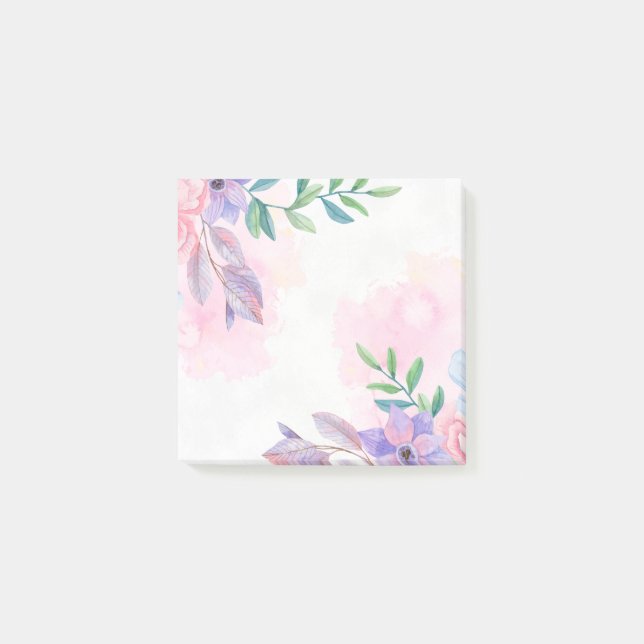 Blumenpost-it-Notes Post-it Klebezettel (Vorderseite)