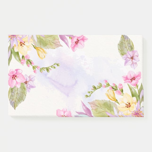 Blumenpost-it-Notes Post-it Klebezettel (Vorderseite)