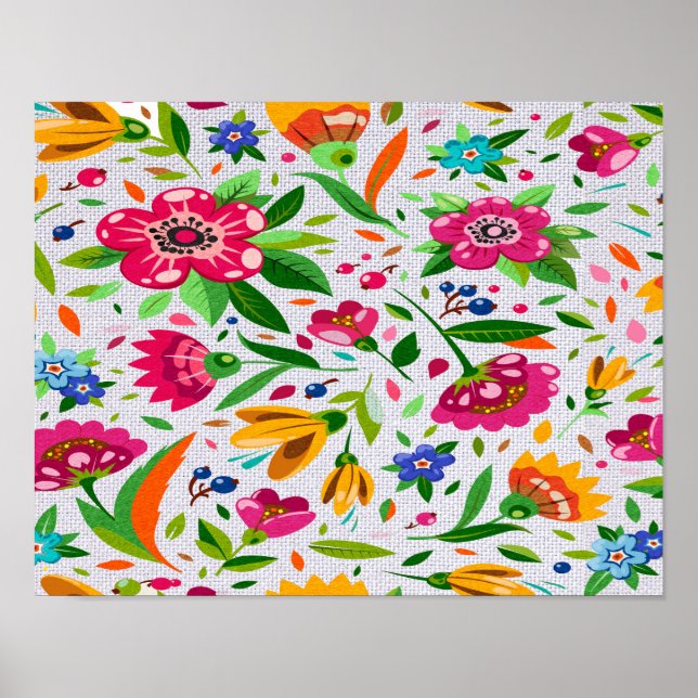 Blumenposter Poster (Vorne)