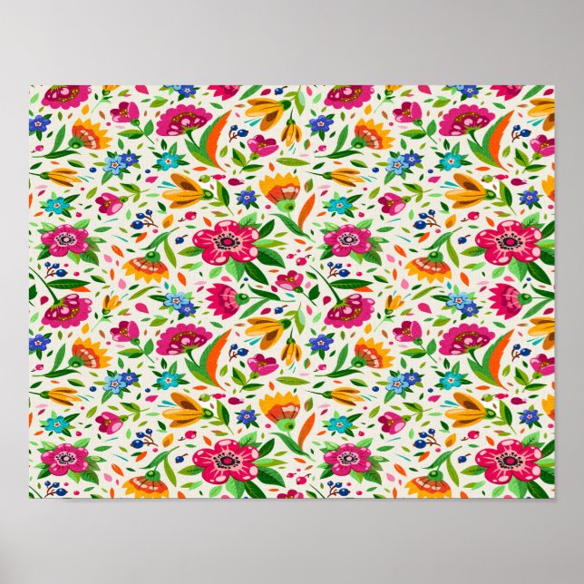 Blumenposter Poster (Vorne)