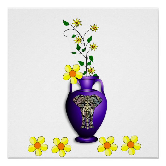 Blumenposter Poster (Vorderseite)