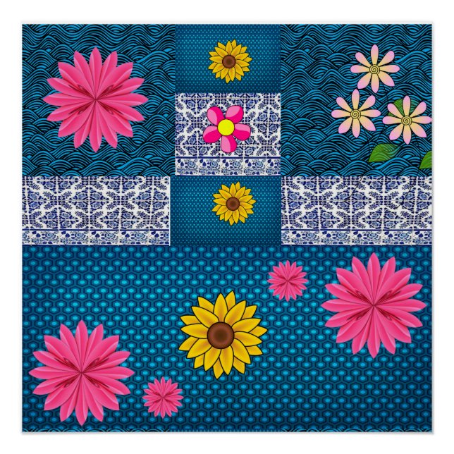 Blumenposter Poster (Vorderseite)