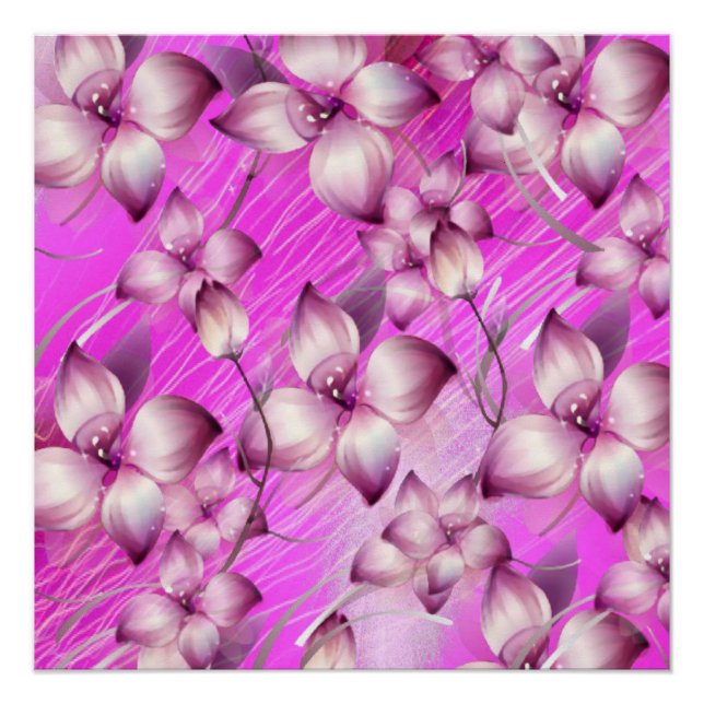 Blumenposter Poster (Vorderseite)