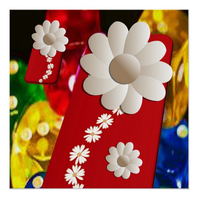 Blumenposter Poster (Vorderseite)