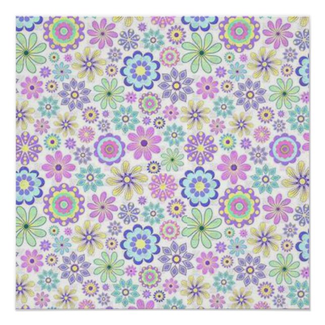 Blumenposter Poster (Vorderseite)