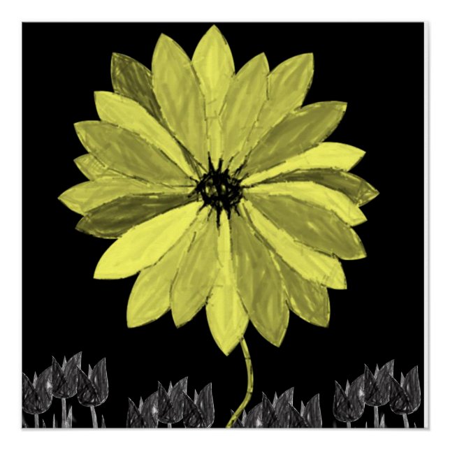 Blumenposter Poster (Vorderseite)