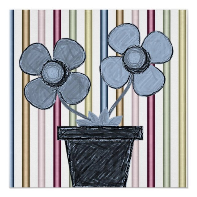 Blumenposter Poster (Vorderseite)