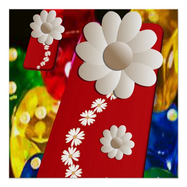 Blumenposter Poster (Vorderseite)