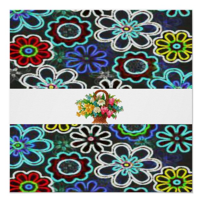 Blumenposter Poster (Vorderseite)