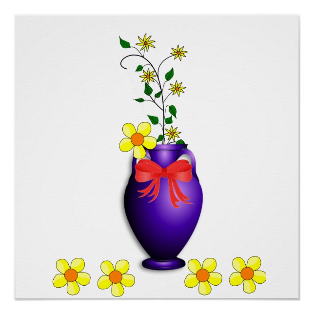 Blumenposter Poster (Vorderseite)