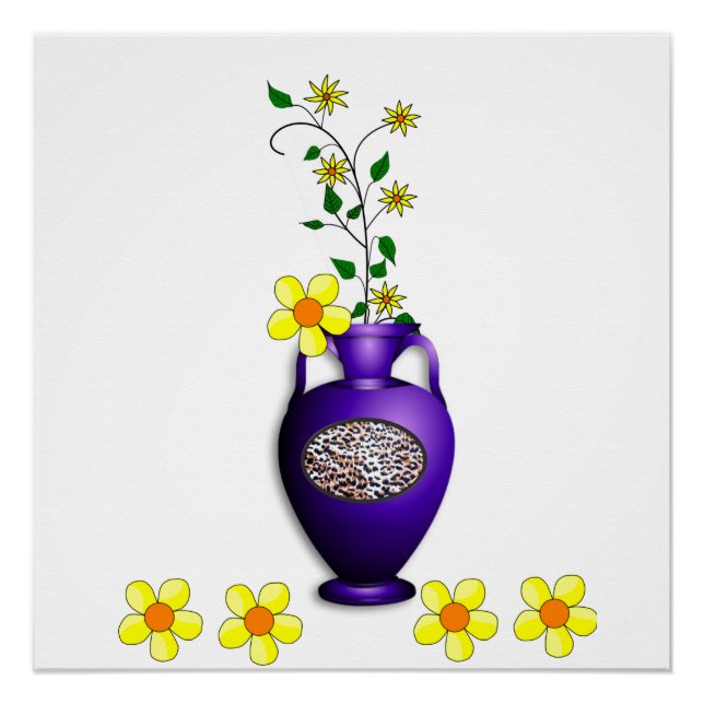 Blumenposter Poster (Vorderseite)