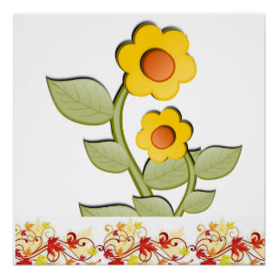 Blumenposter Poster