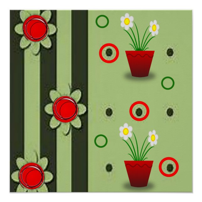 Blumenposter Poster (Vorderseite)
