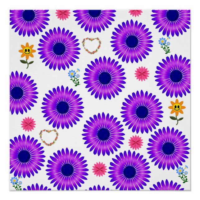 Blumenposter Poster (Vorderseite)