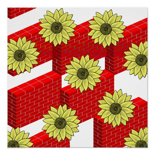 Blumenposter Poster (Vorderseite)