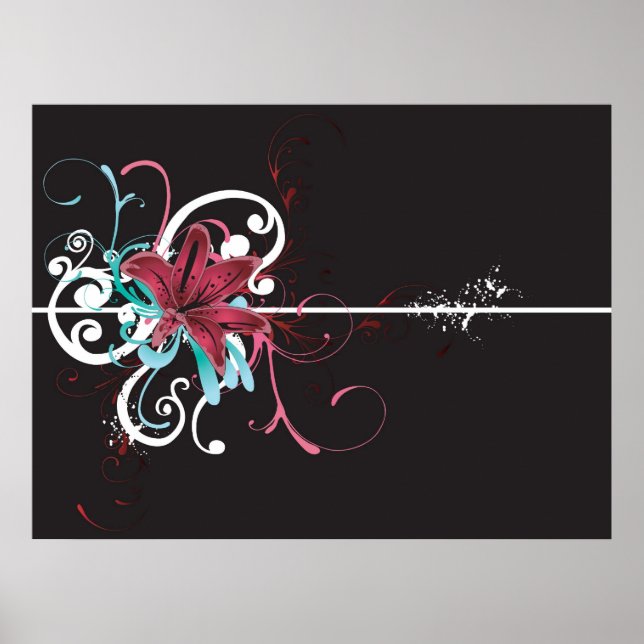 Blumenposter Poster (Vorne)