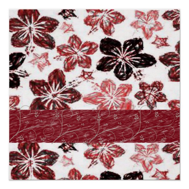 Blumenposter Poster (Vorderseite)