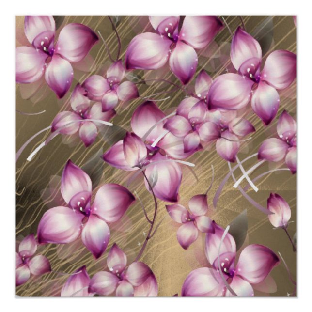 Blumenposter Poster (Vorderseite)