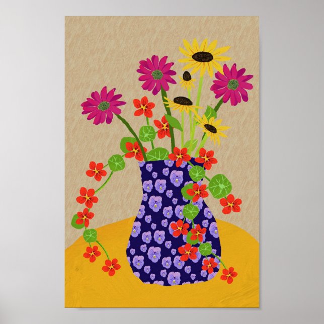 Blumenposter Poster (Vorne)