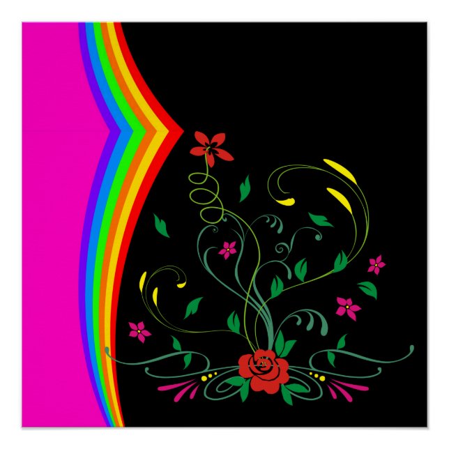 Blumenposter Poster (Vorderseite)