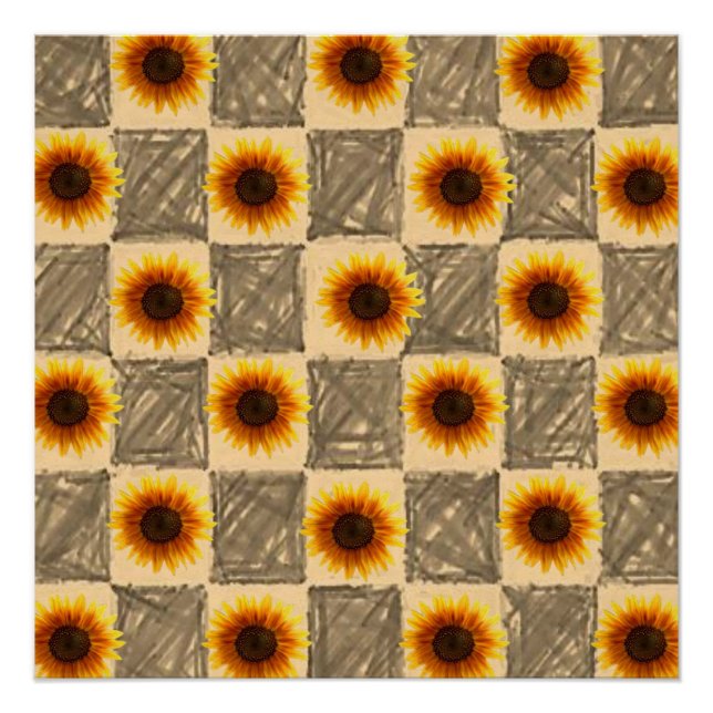 Blumenposter Sonnenblume Poster (Vorderseite)
