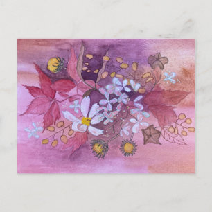 Blumenpostkarte Postkarte