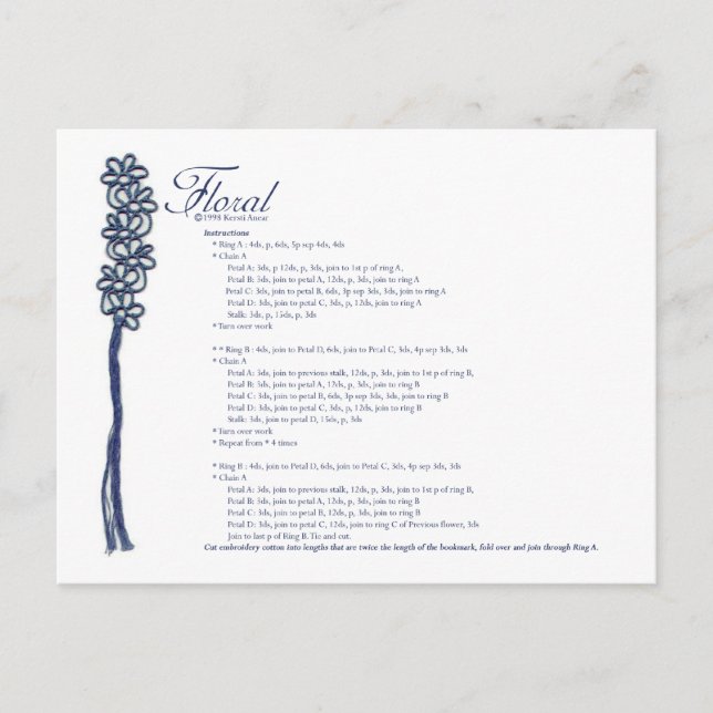 Blumenpostkarte Postkarte (Vorderseite)