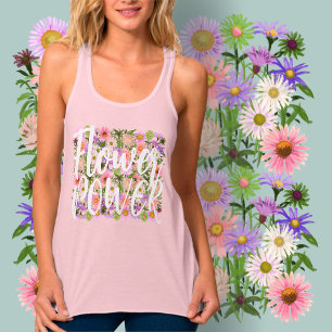 Blumenpower Tanktop rosa Boho Selbstbewusstsein 