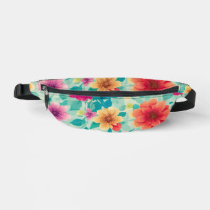 Blumenprint Cut-Sew-Bauchtasche Bauchtasche