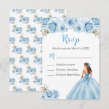 BlumenPrinzessin in hellblauem Kleid