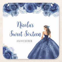 BlumenPrinzessin in Navy Blue Dress 16 . Geburtsta