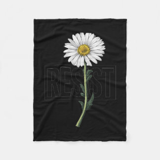 Blumenprotest Widerstehen Politischem Design Für A Fleecedecke