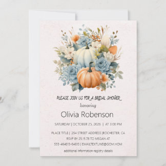 Blumenpumpendusche Bridal Einladung