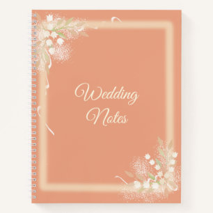 Blumenrahmen auf Notbook Notizbuch