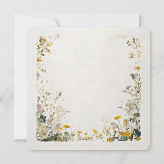 Blumenrahmen-Design – Elegante Botanik Einladung