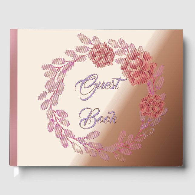 Blumenrahmen Gästebuch (Vorderseite)