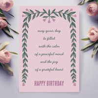 Blumenrahmen Inspirationsorientierter Geburtstag