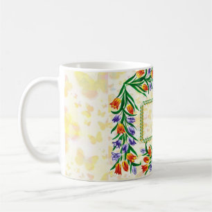 Blumenrahmen Kaffeetasse