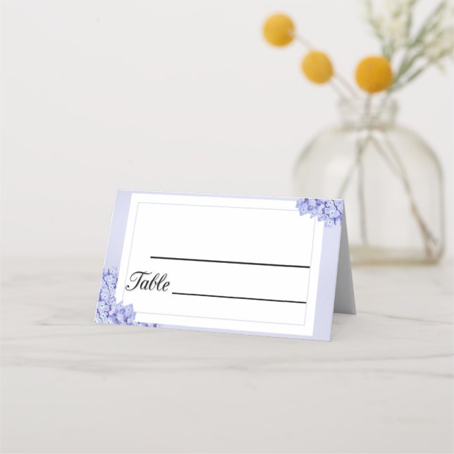 Blumenrahmen Platzkarte (Vorderseite)