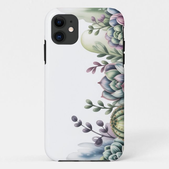 Blumenrand  Case-Mate iPhone hülle (Rückseite)