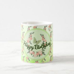 Blumenranke Kaffeetasse