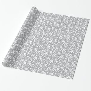 Blumenranken-Spitzenmuster Geschenkpapier
