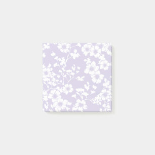 Blumenrankgitter - Staubiges Lavendel Post-it Klebezettel