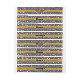 Blumenraps rund um das Honigkraut-Label