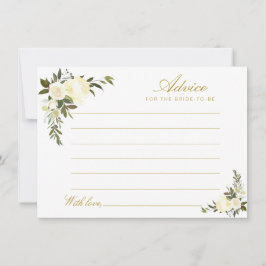 Blumenratschläge für Elfenbein Hinweiskarte