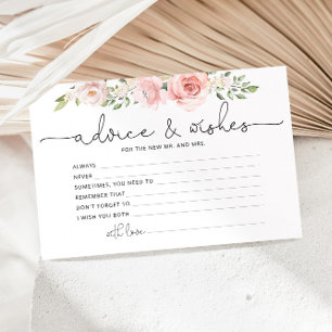 Blumenratschläge und Wünsche Brautparty Briefpapier